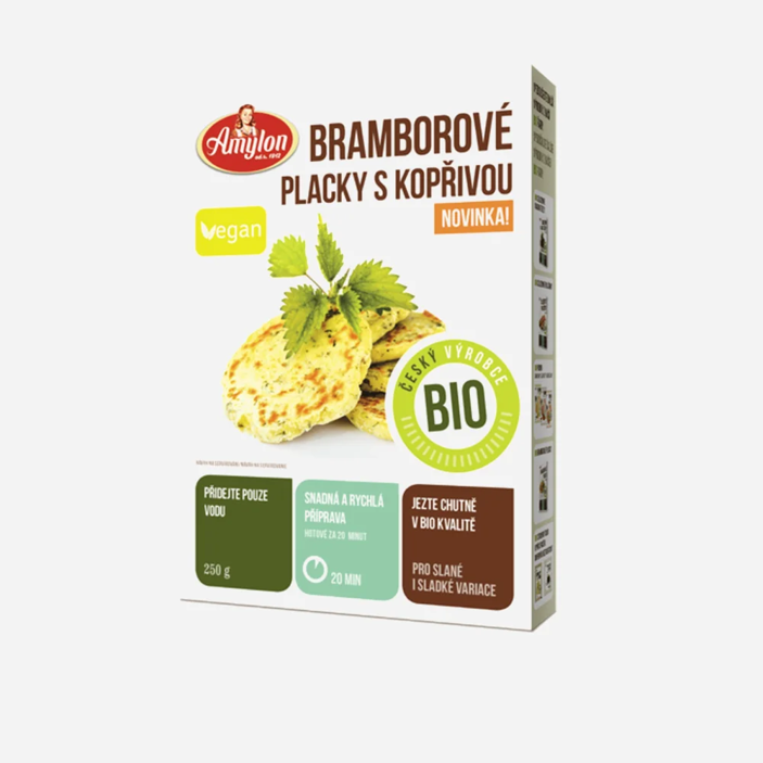 Bramborové placky s kopřivou BIO