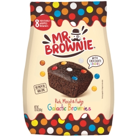 Brownies kakaové s belgickou čokoládou a barevnými čokoládovými čočkami