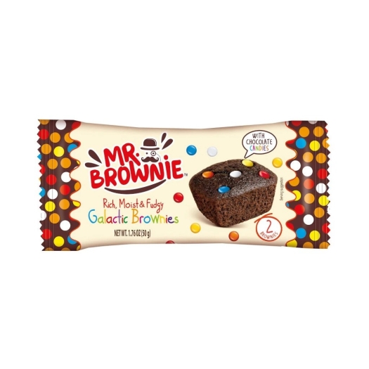 Brownies kakaové s belgickou čokoládou a barevnými čokoládovými čočkami