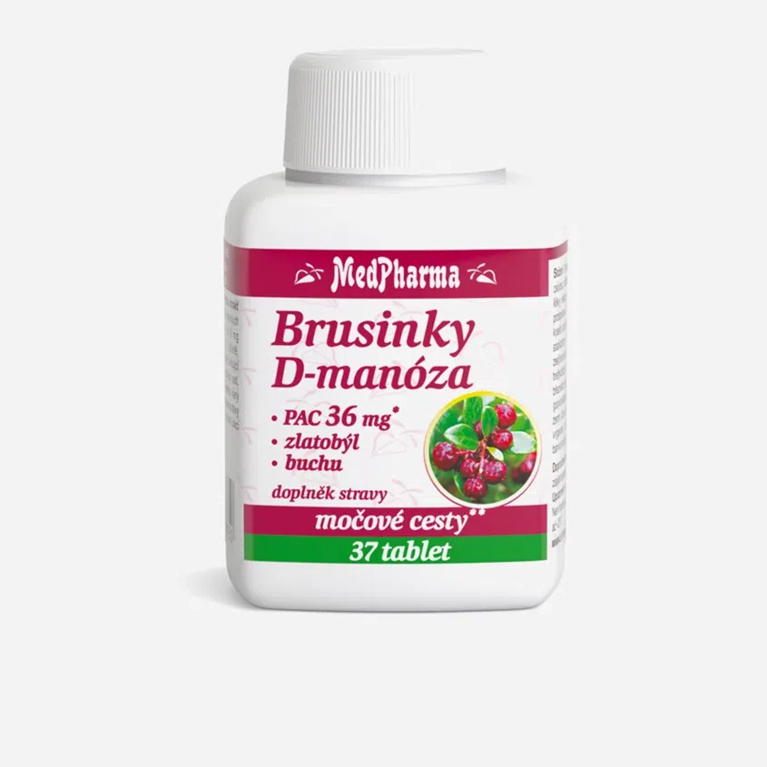 Brusinky D-manóza - 37 tbl.