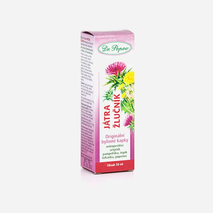 Bylinné kapky Játra - žlučník