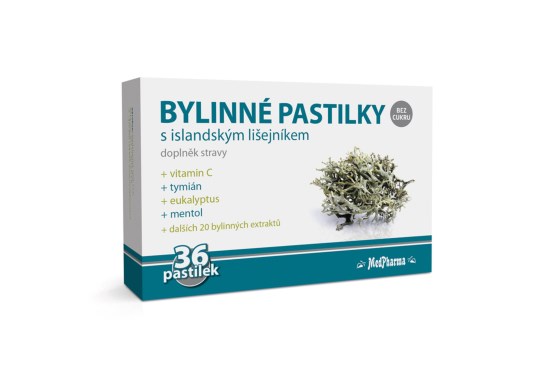 Bylinné pastilky s islandským lišejníkem