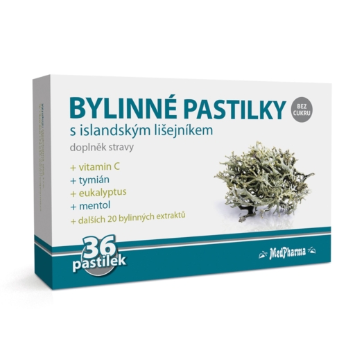 Bylinné pastilky s islandským lišejníkem