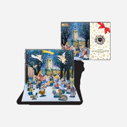 Bylinný Adventní kalendář s betlémem