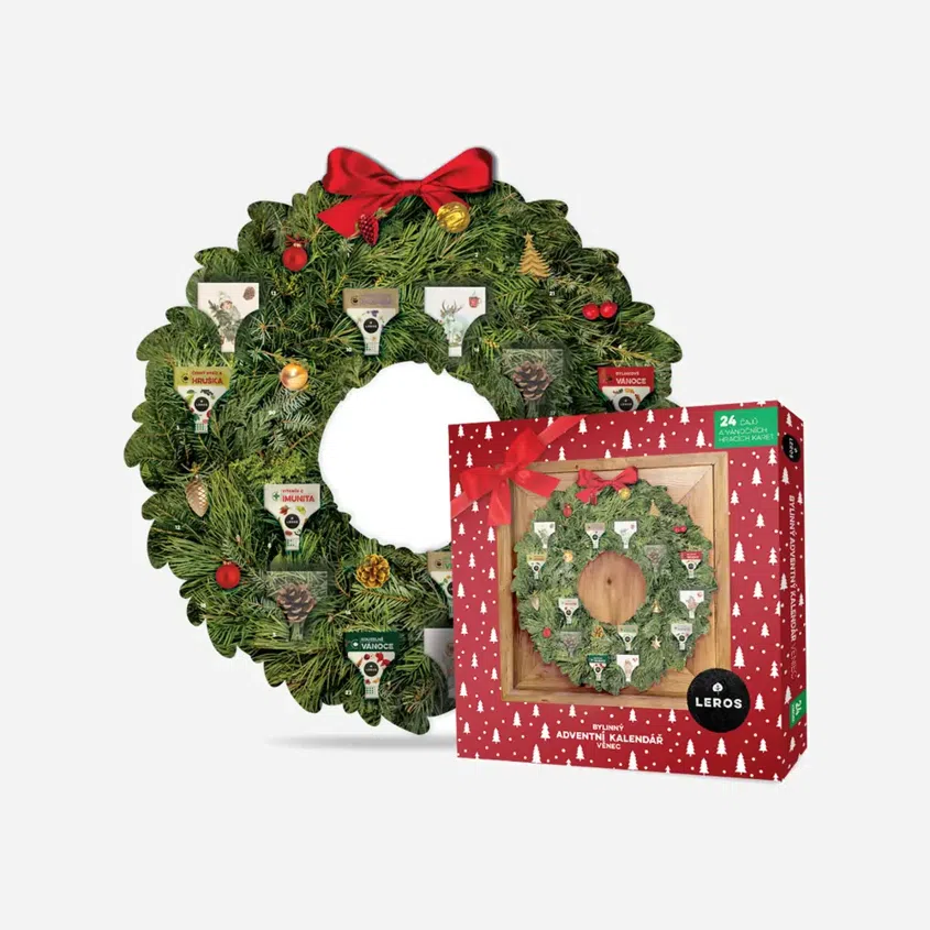 Bylinný Adventní kalendář věnec