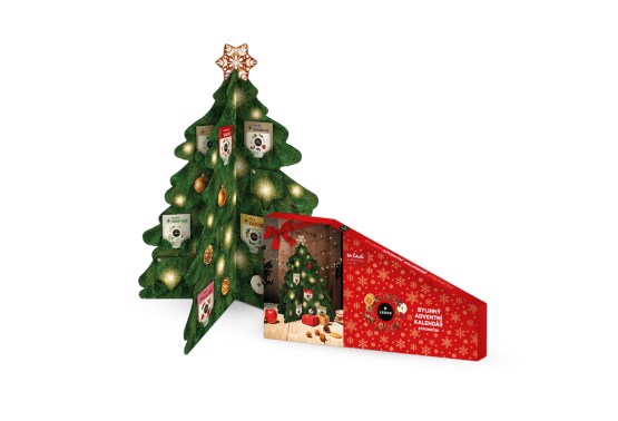 Bylinný adventný kalendár stromček