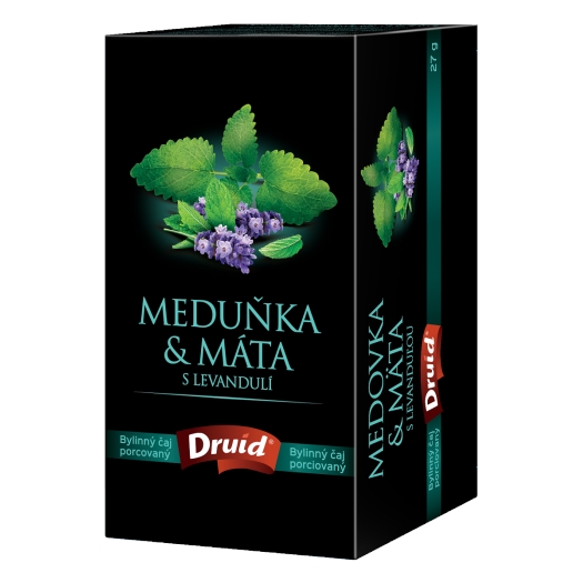 Bylinný čaj meduňka a máta s levandulí