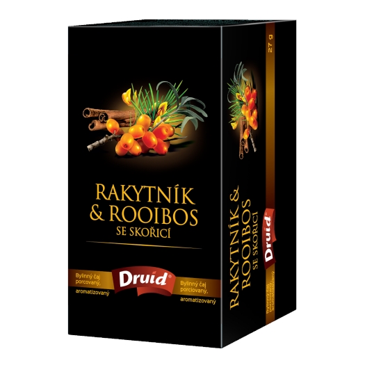 Bylinný čaj rakytník a rooibos se skořicí