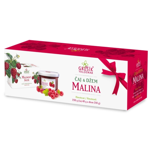 Čaj a džem Malina