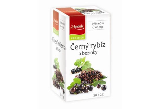 Čaj Čierne ríbezle a baza 20 sáčkov