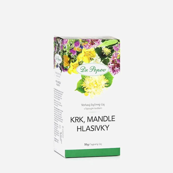 Čaj Krk, mandle, hlasivky
