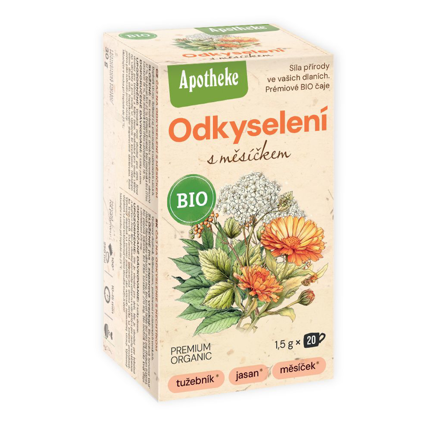 Čaj na odkyslenie s nechtíkom BIO