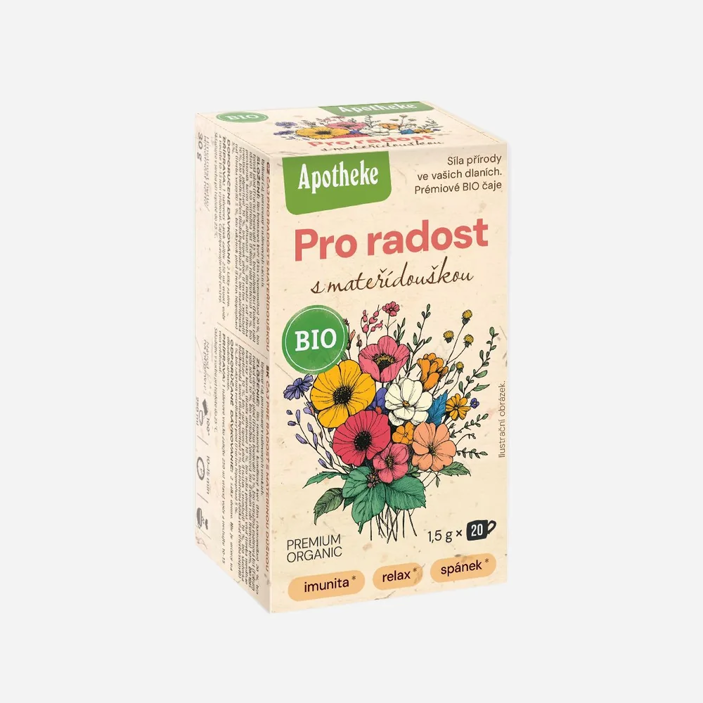 Čaj Pro radost s mateřídouškou BIO