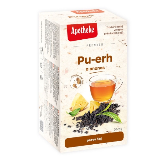 Čaj Pu-erh a ananas