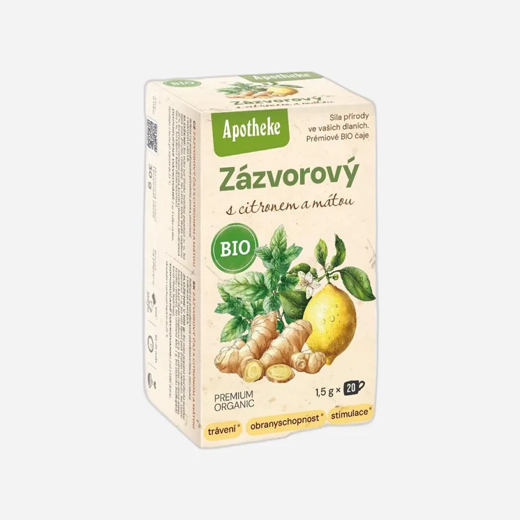 Čaj Zázvorový s citronem a mátou BIO