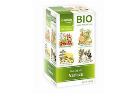 Čajové variácie 4v1 BIO 20 vrecúšok