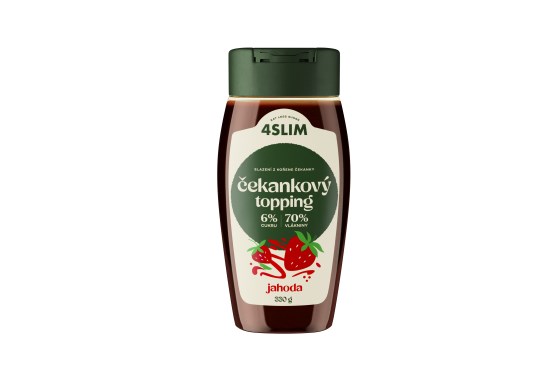 Čakankový topping jahoda