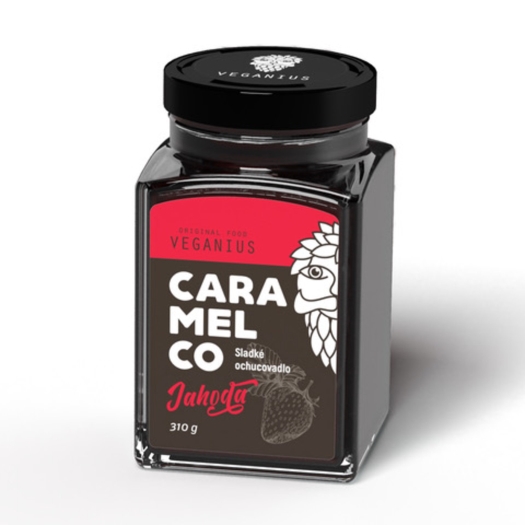 Caramelco jahoda sklo