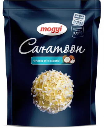 Caramoon popcorn se strouhaným kokosem