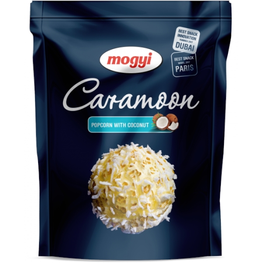 Caramoon popcorn se strouhaným kokosem