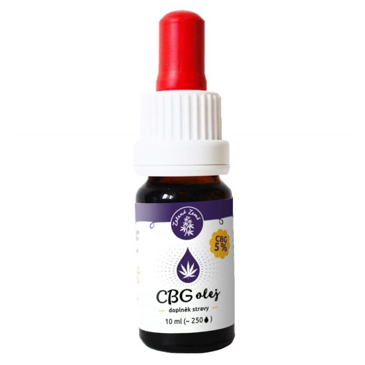 CBG Konopný olej 5% 10 ml - expirace