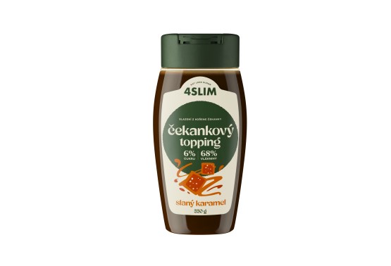 Čekankový topping slaný karamel