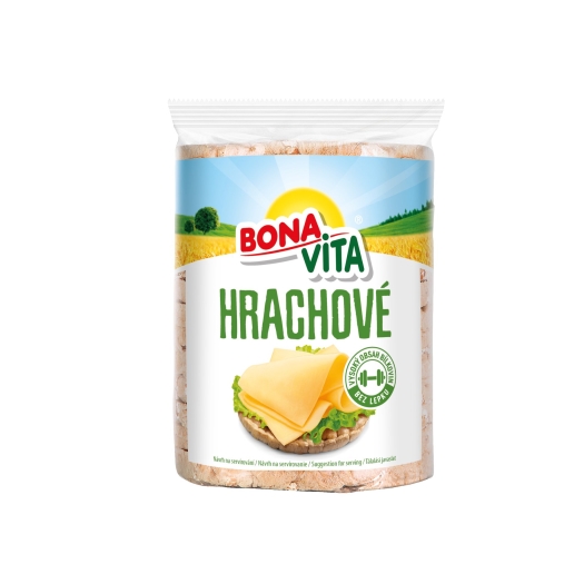 Celozrnné hrachové chlebíčky s mořskou solí