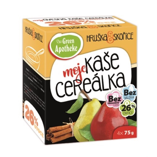 Cereálka ovesná kaše hruška se skořicí 4x75 g