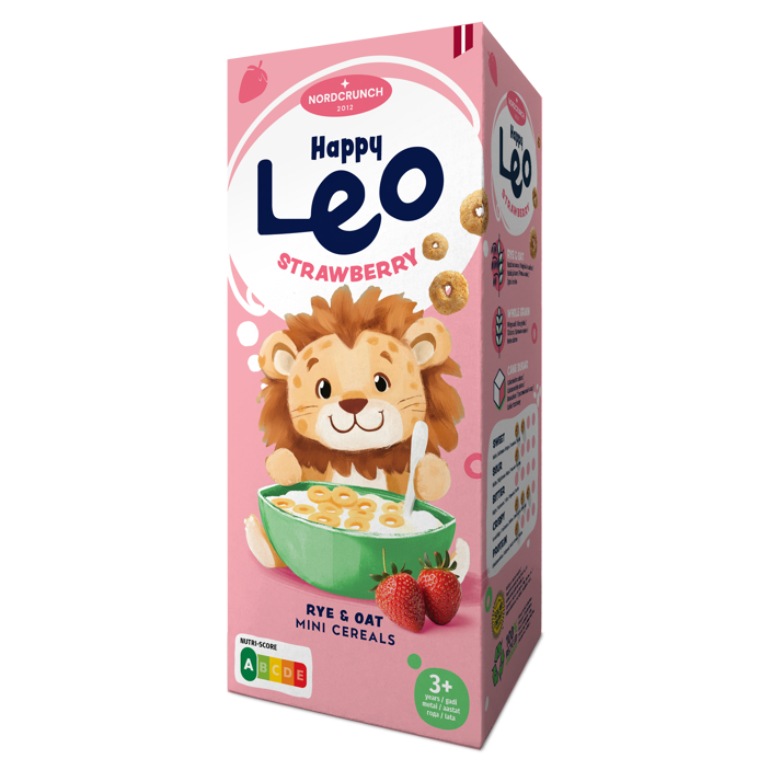 Cereální kroužky s jahodami  Happy Leo