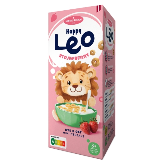 Cereální kroužky s jahodami  Happy Leo