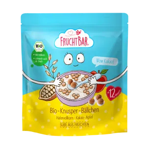 Cereální kuličky s ovesnou moukou, kakaem a jablkem BIO 6 x 125 g