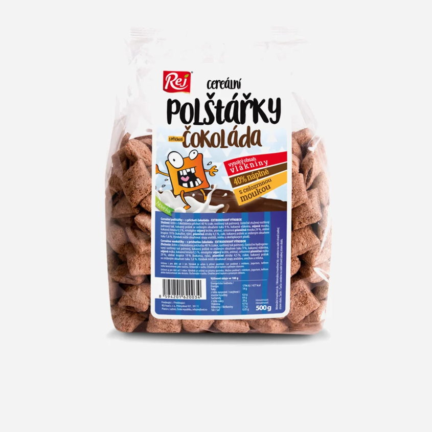 Cereální polštářky čokoládové