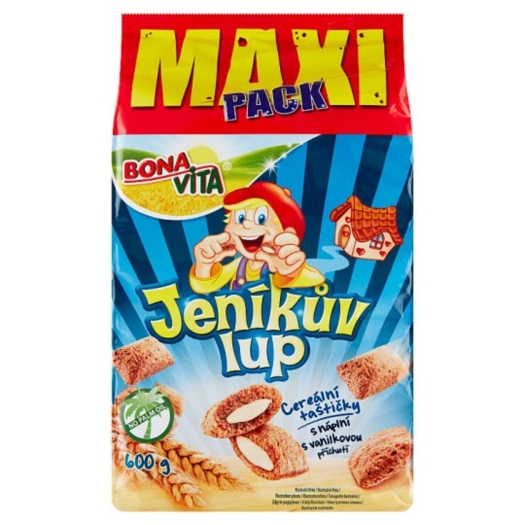 Cereální polštářky s náplní Jeníkův lup vanilkový