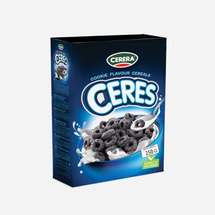 CERES cereální kakaové kroužky - expirace 22.5.2026