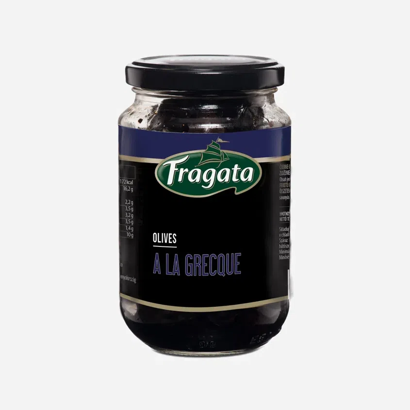 Černé olivy s peckou na řecký způsob