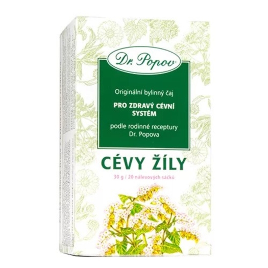 Cévy žíly - porcovaný čaj 20 sáčků
