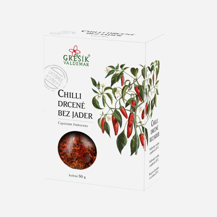 Chilli drcené bez jader