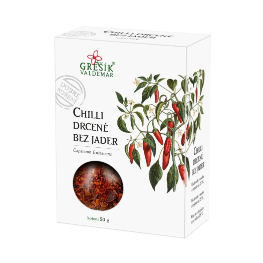 Chilli drcené bez jader