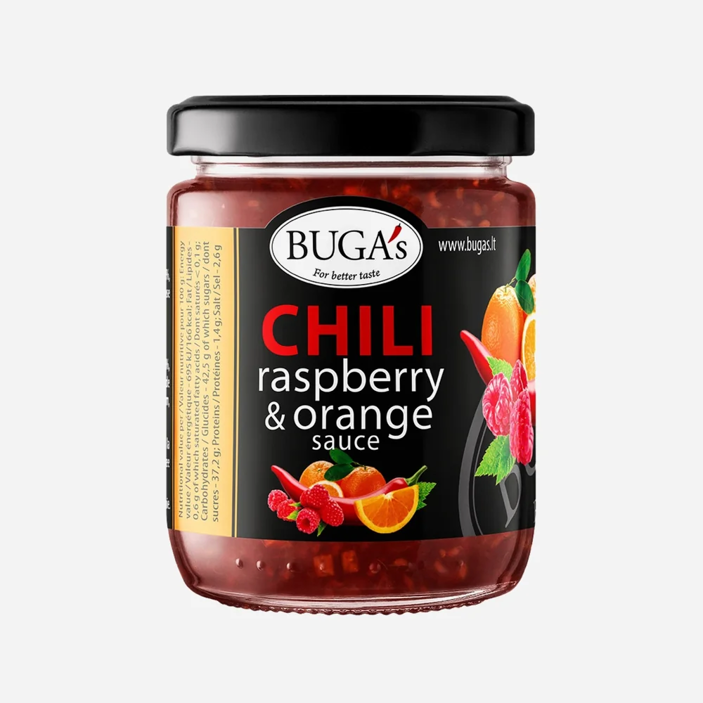 Chilli omáčka s malinami a pomerančem