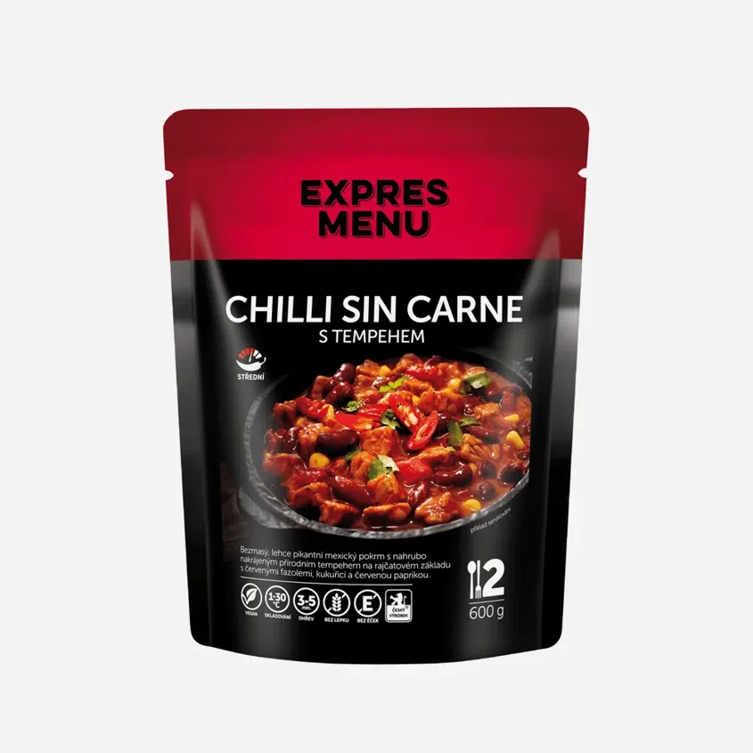 Chilli sin carne s tempehem