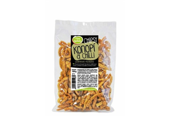 Chipsy s konopným semienkom a chilli