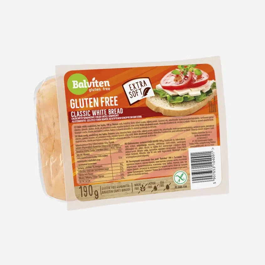 Chléb světlý krájený bez lepku