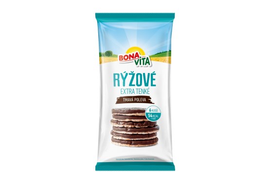 Chlebíčky rýžové s kakaovou polevou