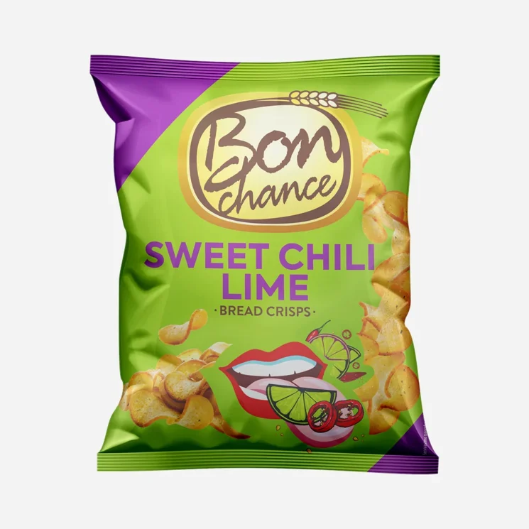 Chlebové chipsy sweet chilli a limetka