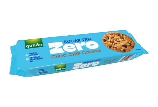 Choc chip sušenky s kousky čokolády bez cukru, se sladidly