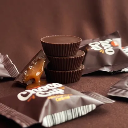 Choco Cups hořká čokoláda & karamel