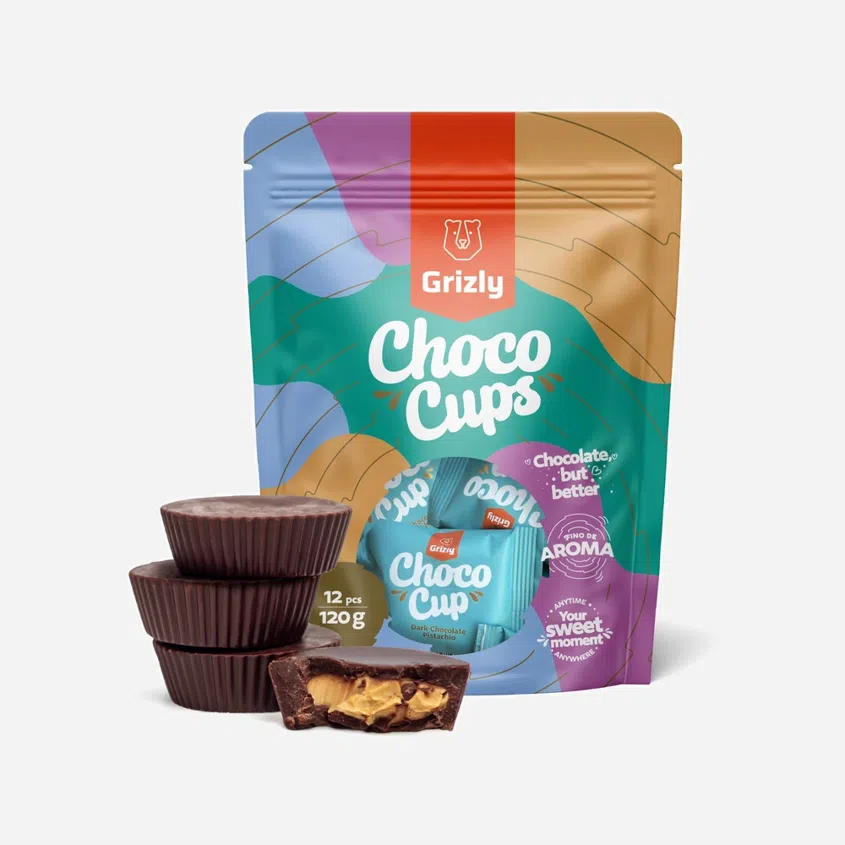 Choco Cups hořká čokoláda & pistácie