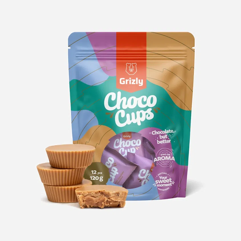 Choco Cups karamelová čokoláda & lískooříškový krém