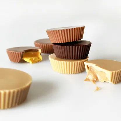 Choco Cups karamelová čokoláda & lískooříškový krém