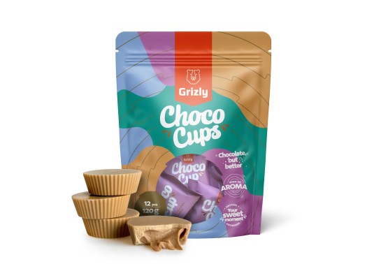Choco Cups karamelová čokoláda & lískooříškový krém